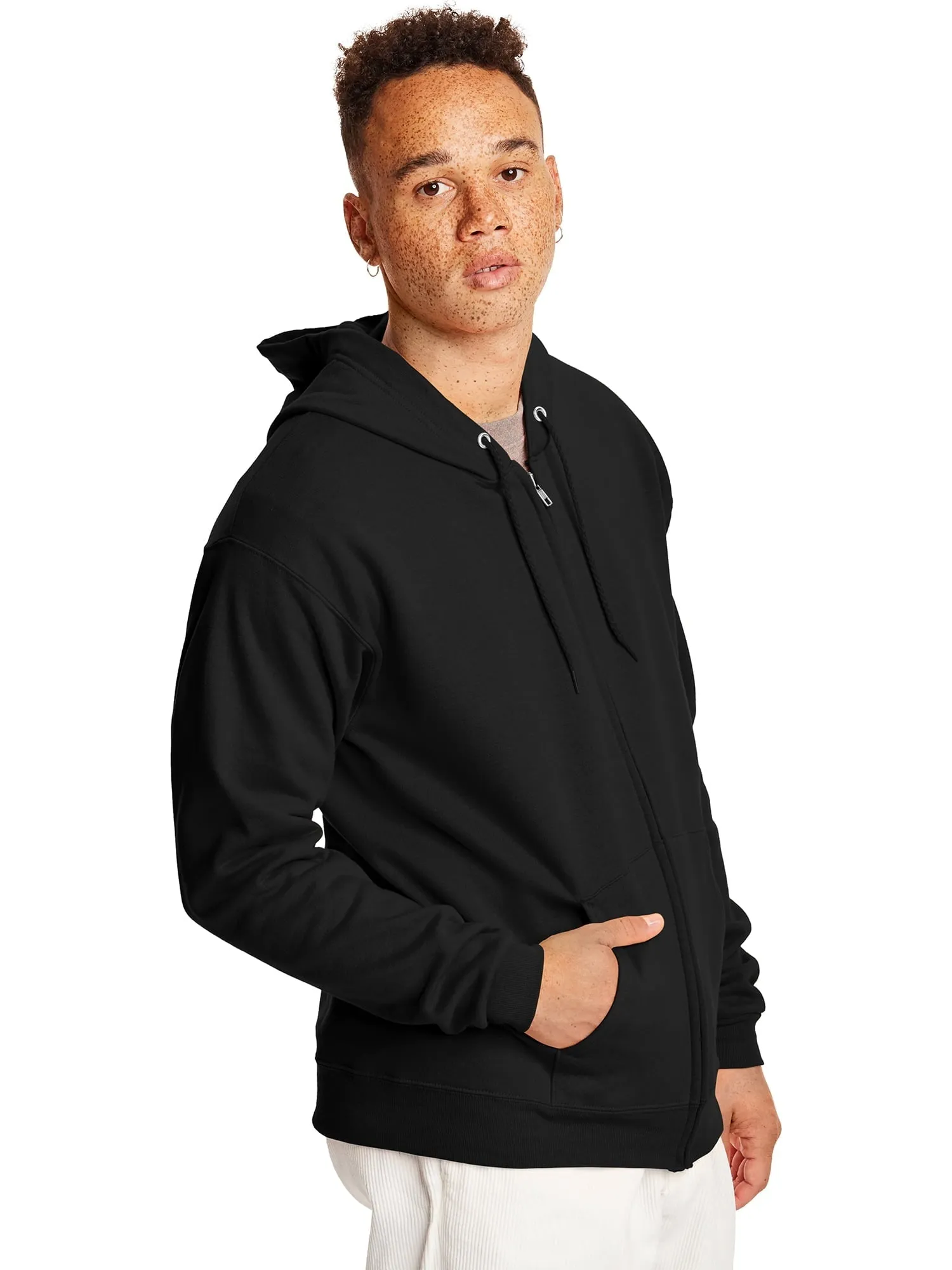 Hanes Men's EcoSmart Fleece Zip-up Hoodie, up to Size 3XL
